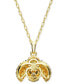 Фото #3 товара Swarovski gold-Tone Multicolor Crystal Ladybug Pendant Necklace, 15" + 2-3/4" extender