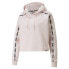 Фото #5 товара Puma Power Tape Cropped Pullover Hoodie Womens Pink Casual Outerwear 84909316