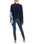 Фото #2 товара J.Mclaughlin Harriet Cashmere Poncho Women's Blue Os