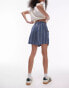 Фото #4 товара Topshop co-ord relaxed slubby short in blue