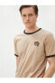 Фото #11 товара Футболка Koton Embroidered Slim Fit Short Sleeve