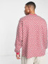 Фото #2 товара ASOS DESIGN oversized sweatshirt in red textured checkerboard