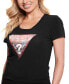 Women's Embellished Triangle Logo Scoop-Neck T-Shirt