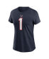 Фото #2 товара Women's Stefon Diggs Navy Houston Texans Player Name Number T-Shirt