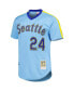 Фото #3 товара Men's Ken Griffey Jr. Light Blue Seattle Mariners Cooperstown Collection Authentic Jersey