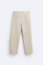 Textured chino trousers