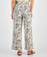 ფოტო #2 პროდუქტის Women's Butterfly High-Rise Tie-Waist Pants