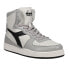 Фото #4 товара Diadora Mi Basket Used High Top Mens White Sneakers Casual Shoes 158569-C9594