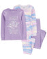 Kid 4-Piece Dance All Night 100% Snug Fit Cotton Pajamas 4