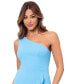 ფოტო #4 პროდუქტის Women's One-Shoulder High-Low Dress