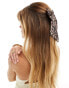 Accessorize hair bow in leopard print