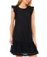 ფოტო #3 პროდუქტის Women's Floral Lace Ruffle Sleeve Mini Dress