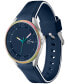 ფოტო #3 პროდუქტის Unisex Neocroc Quartz Blue Silicone Strap Watch 42mm