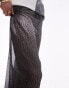 Фото #2 товара Topshop lurex sheer trouser in black