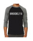 Фото #1 товара Brooklyn Neighborhoods Men's Raglan Word Art T-shirt