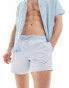 Lacoste logo swim shorts in light blue