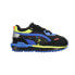 Фото #1 товара Puma City Rider Laser Tag Ac Lace Up Running Toddler Boys Black Sneakers Athlet