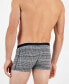 ფოტო #4 პროდუქტის BOSS by Men's Trunk 24 Stretch Glen Plaid Trunks