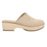 TOMS Addison Platform Mule Clogs Womens Beige 10021343T-101 8.5 - фото #1