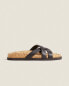 Фото #2 товара Flat leather strappy sandals
