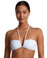 ფოტო #1 პროდუქტის Women's Shirred V-Wire Bandeau Bikini Top