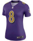 Фото #3 товара Women's Lamar Jackson Purple Baltimore Ravens Color Rush Legend Player Jersey