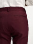 Фото #9 товара ASOS DESIGN skinny suit trousers in burgundy