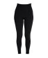 Women's Terry Lined Leggings, Blk Terry, 1X Black terry, L/XL - фото #1