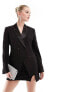 Фото #1 товара ASOS DESIGN tux double breasted blazer in black