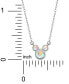 ფოტო #4 პროდუქტის Crystal Mickey Mouse Pendant Necklace in Sterling Silver, 18"