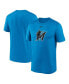 Фото #1 товара Men's Blue Miami Marlins New Legend Logo T-shirt