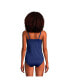 Фото #4 товара Women's DDD-Cup Square Neck Underwire Tankini Swimsuit Top Adjustable Straps