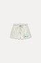 TEXT PRINT FLEECE SHORTS