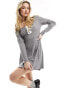 Miss Selfridge fit and flare dress with lace and bows in grey grau, XS - EU 32-34 - фото #1