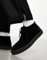 Фото #1 товара Fred Perry Dawson mid suede boots in black