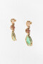 Earrings with inset stones