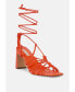 Фото #3 товара strings attach lace up italian block heel sandals