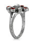 ფოტო #2 პროდუქტის Pewter Crystal Diamond Shaped Ring