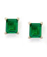 ფოტო #1 პროდუქტის Cubic Zirconia Emerald Cut Stud Earrings