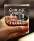 Фото #2 товара Good Luck Finding Better Coworkers than us Coworkers Leaving Gifts Whiskey Rocks Glass, 10 oz