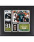 Фото #1 товара Fletcher Cox Philadelphia Eagles Framed 15" x 17" Player Collage with a Piece of Game-Used Football