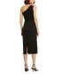 ფოტო #6 პროდუქტის Women's Crepe One Shoulder Flower Detail Midi Dress