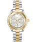 Women's Lida Quartz Multifunction Two Tone Stainless Steel Watch 38mm