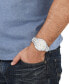 Men's Swiss Chronograph Geo Stainless Steel Bracelet Watch 43mm