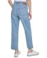 ფოტო #2 პროდუქტის Women's Raw-Hem Straight-Leg Denim Jeans