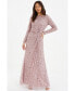 Фото #1 товара Women's Embellished Twist Detail Evening Dress