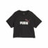 Фото #1 товара Детская футболка с коротким рукавом Puma Girls Logo Cropped Чёрный