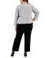 Фото #2 товара Plus Size Five-Button Jacket & Slim Pants