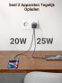 Фото #8 товара Ugreen 90573 Nexode 45W GaN Mini USB-C Charger, Indoor, AC, 20 V, 4.05 A, Black, Grey