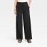 Фото #1 товара Women's High-Rise Wrap Tie Wide Leg Trousers - A New Day Black 16